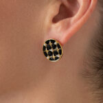 Noir Gold Earrings - Image 2
