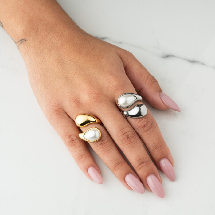 Half Pearl Ring - Image 2